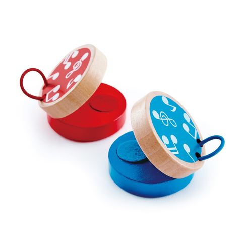 Hape Clap-Along Castanets | Wooden Clapping Castanet Toy for Children 3 Years And Up